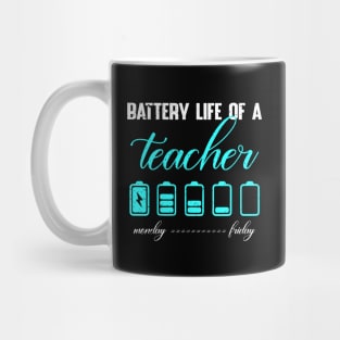 Battery life of a teacher Mug